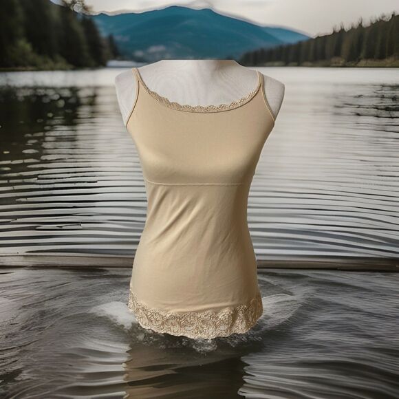 Maidenform Sweet Nothing Cami Shapewear Slimming Tummy Control Tank Top Beige - Picture 3 of 11